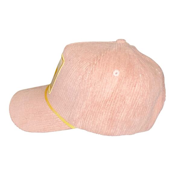 HOMME FEMME HOMME FEMME DOBERMAN HAT FALL202372-2 PINK/YELLOW - Picture 6 of 9
